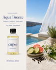Aqua Breeze aroma navulling met fles en frisse geurnoten