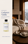 Cashmere Vanilla aroma navulling met fles en warme geurnoten